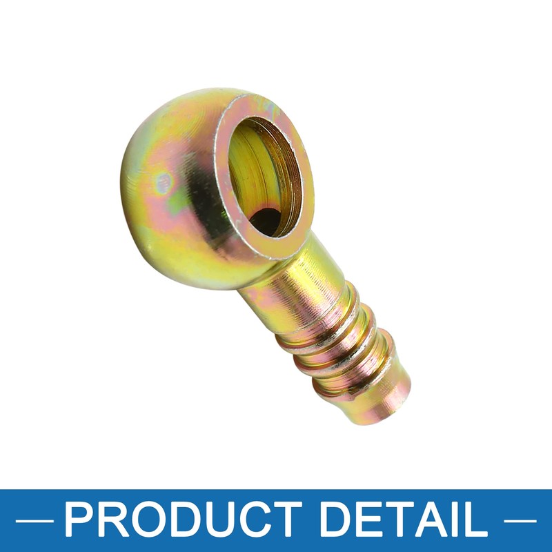 A ABSOPRO Banjo Fitting Fuel Brake Pipe Connector 3/8 Inch