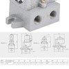 Pneumatic Solenoid Valve 2 Position 3 Way Electric Controller G1/4in