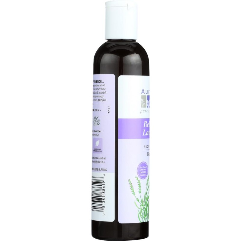 Aura Cacia Lavender Harvest Aromatherapy Body and Massage Oil, 8