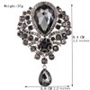 FAIRYGATE Crystal Brooch Lapel Pin Women's Rhinestone Alloy Corsage for