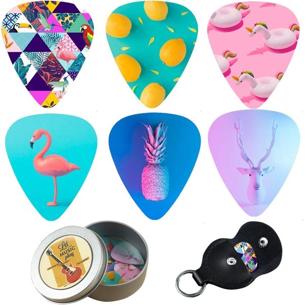 Cheliz Guitar Picks Gift Set – Medium Gauge Picks with