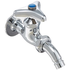 SANEI Y123-13 Home Faucet for Washing Machines, Water Supply Hose Connection with Clicking