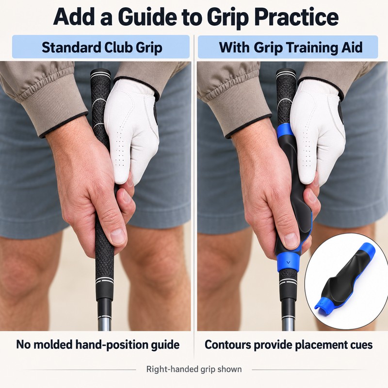 Golf Grip Trainer for Hand Position Practice – Anti-Slip Ergonomic