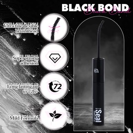 Lash Glue Waterproof Eyelash Glue Strong Hold Lash Cluster Glues 2 in 1 Lash Bond and Seal for Lash Extension Long-Lasting Eyelash Adhesives DIY Lashes at Home by zanlufly