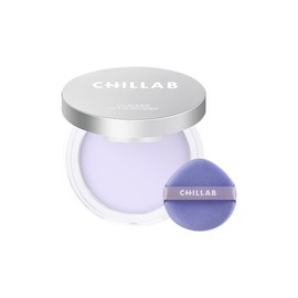 Chillab Lavender Matte Powder - Powderless Compact with Oil-Control Matte Finish, Makeup Setting, Silky Smooth Purple Texture, Invisible Finish, Includes Waterdrop Puff, Suitable for All Skin Tones & Types Lightweight Flawless Setting Powder Cosmetic - Q