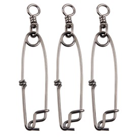 Longline Clips with Swivels Tuna Clips Stainless Steel Branch Hangers Snaps for Deep Sea Fishing Length 3.94"/4.91"/5.90" 15cm-2pcs