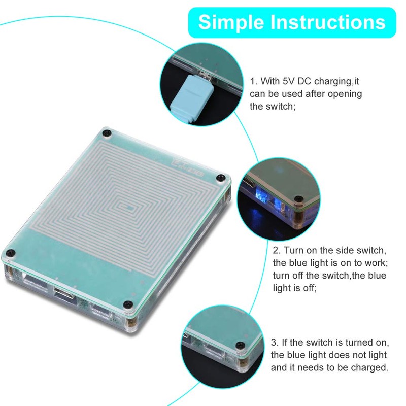 Schumann Wave Generator 7.83Hz Ultra-low Frequency Pulse Generator with Rechargeable