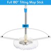Spin Mop Replacement Handle 360 Degree Spin Mop Pole Handle