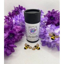 Bee Priestess Facial Night Balm, Organic Anti-Aging Beeswax Balm