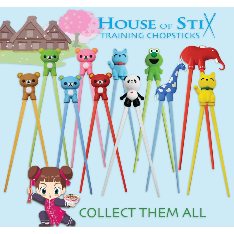Kids Training Chopsticks for Toddlers, Kids and Adults with 4