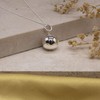 Tuscany Silver Women's Sterling Silver 16mm Ball Pendant on Curb