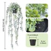Clearain 1pcs Fake Hanging Plants, Artificial Small Potted Plants, Mini