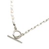 Cream Dot Necklace, Women's, Popular, Hypoallergenic, Nickel-free, 18K Coating, Short,