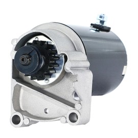 Starter New Replacement for Briggs and Stratton 16 Teeth 399928 498148 495100, 14 16 18 HP 1996-1998 Air Cooled Briggs V Twin Cylinder HD 108mm Horizontal & Vertical System SBS0009 410-22010 5744N