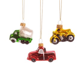 Sass & Belle Vehicles Mini Shaped Bauble - Set of 3