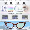 HAITONGCR Lady's Lightweight Cat-Eye Blue Light Blocking Reading Glasses for