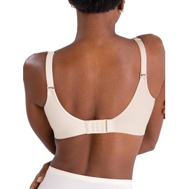 SHAPERMINT Sweetheart Bras for Women – Wireless Push Up Bra with Support, Full Coverage Seamless Bralette – Comfortable Bras for Women No Underwire, Plus Size and Everyday T Shirt Bra Chai