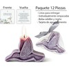 12 Velas en Forma de Colibrí Aromáticas Gardenia Lavanda Recuerdos