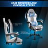 YSSOA Gaming Chair, Computer Chair with Footrest, Height Adjustable &