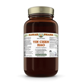 Yin Chen Hao (Artemisia Capillaris) Dry Herb Glycerite, Made in Hawaii, All Natural, Vegan, Lab Tested Alcohol-Free Liquid Extract - 32 fl.oz