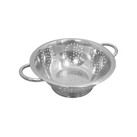 Winco Stainless Steel Colander with Base, 3-Quart
