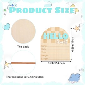 Racing Hello World Bulletin Board - Little Racer Birth Information Record,Fast Race Car Checkered Wooden Board, Newborn Milestone Announcement Sign,Hospital Nursery Racing Card Photo Props.