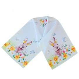 texpot Table Runner 40 x 140 cm with Print Easter Bunny Easter Bells Easter Spring
