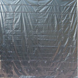 FJYW-12' x 10' Truck Tarp - Flat Smoke Tarp - Light Weight, Industrial Grade