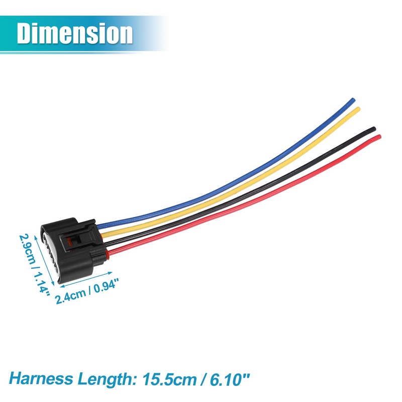 uxcell 4pcs Ignition Coil Connector for Scion TC L4 2.4L