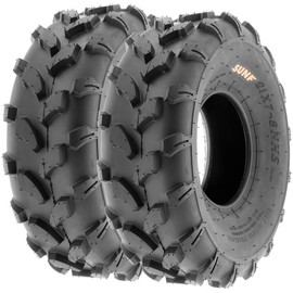 SunF A003 ATV/UTV/Lawn-Mowers Off-Road Tire 19x7-8, 6 PR, Directional Tread (Pair of 2)