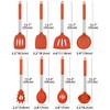 Silicone Cooking Utensil Set, 8Pcs Non-stick Cookware with Stainless Steel