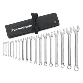 GEARWRENCH 18 Pc. 12 Pt. Combination Wrench Set, Long Pattern, SAE - 81917