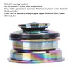 LeBycle Mountain Bike Headset Road Bicycle Double Bearing Headset 28.6x44‑50.6x30mm