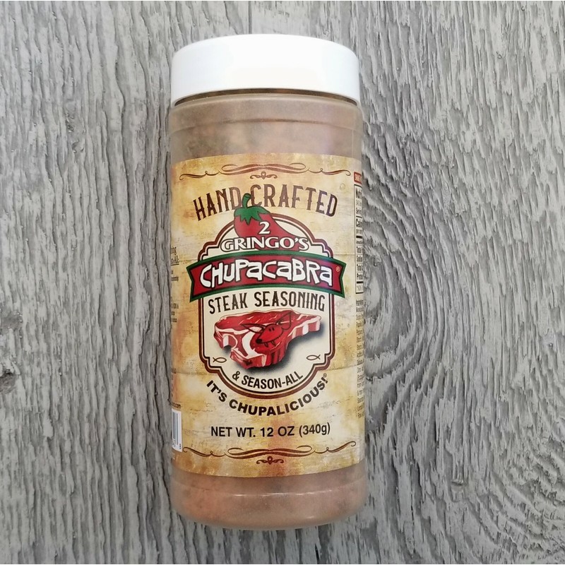 2 Gringo's Chupacabra Steak Seasoning, Rub, BBQ Barbeque All Purpose