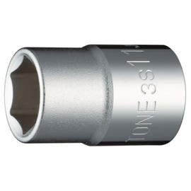 TONE Socket (6 Angle) 3S-11 Drive Angle 0.3 inch (9.5 mm) (3/8 mm), Double Side Width 0.4 inches (11 mm)