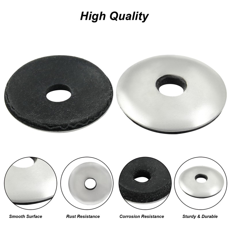 Biaungdo 60 Pcs 1/4" x 1" Neoprene Washers, Stainless Steel