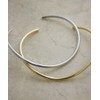 VingTAINE C3350 Neck Cuff Choker Necklace, Metal, Simple, Casual, Adult,