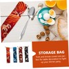 BESPORTBLE Sets Japanese Chopstick Fork Storage Pouches Cutlery Bags for