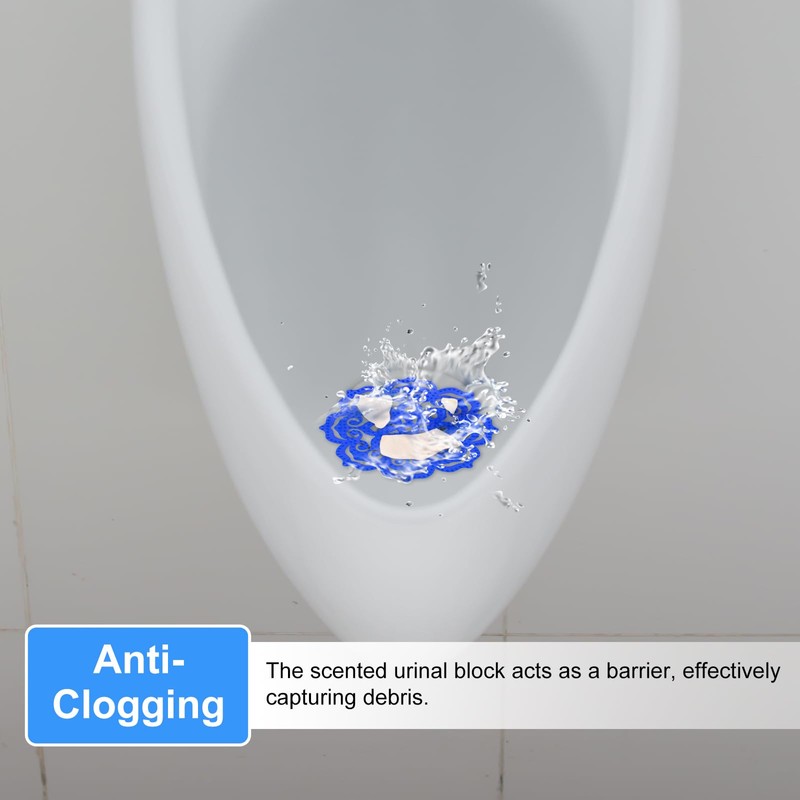 sourcing map 10Pcs Urinal Screen Deodorizer, Anti-Splash Scented Urinal Cakes