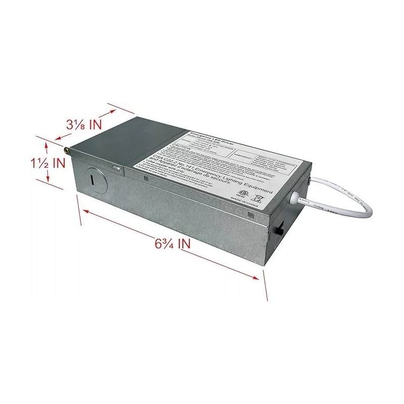 E2 Lighting 6 Inch Recessed LED Light with 90 Mins