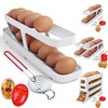 Volue 4 Pieces 1 Set 12 Eggs Rolldown Egg Dispenser