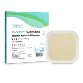 MedVance TM Hydrocolloid – Bordered Hydrocolloid Adhesive Dressing, 6"X 6" Box of 5 DRESSINGS