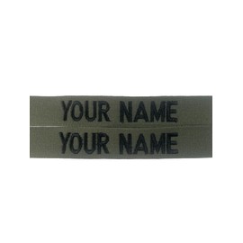 2 Pieces OD Green Name Tape or Branch Tape, Sew-On (Without Fastener)
