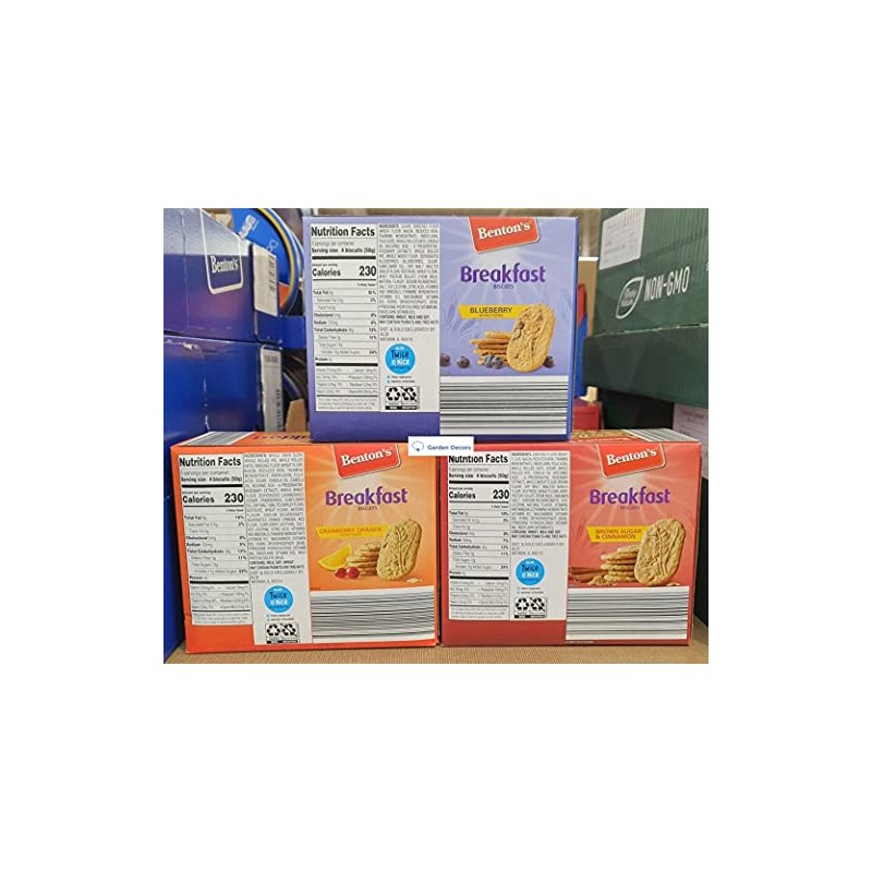 Benton's Break Biscuits 3 Flavors Blueberry, Cranberry Orange, Brown Sugar