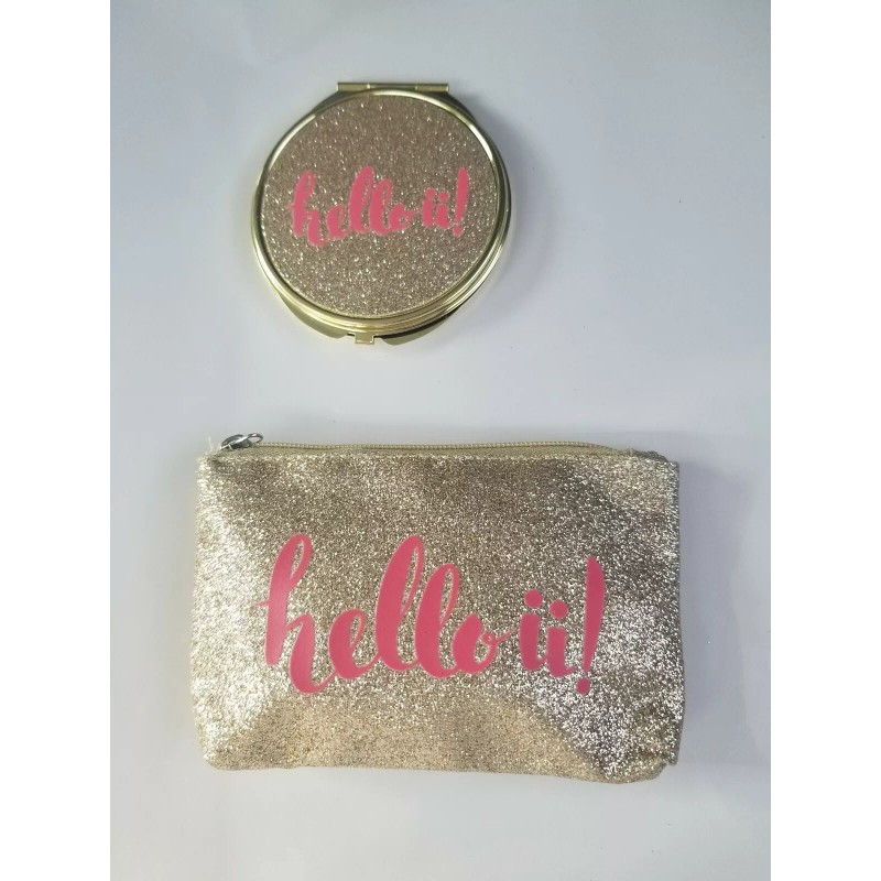 Scunci Hello ii Mirror Compact With Bag