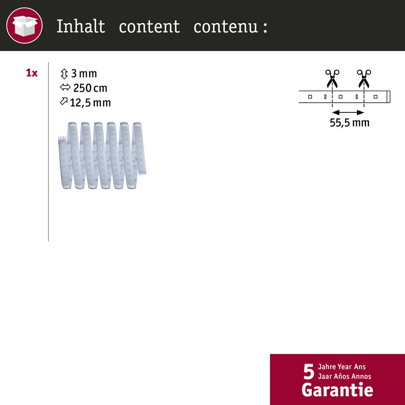 Paulmann 70533 MaxLED 1000 LED Strip Tunable White Single Strip