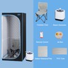 67" Portable Sauna Box with Chair, Personal Sauna Tent 2.2L