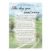 Graveside Memorial Card Plastic coated and Waterproof - The Day