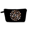 YULUENZE Paw Pattern Makeup Bag Cute Small Organizer Bag with