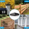 Toscoco 4x4 Heavy Duty Aluminium Pyramid Post Caps for Actual